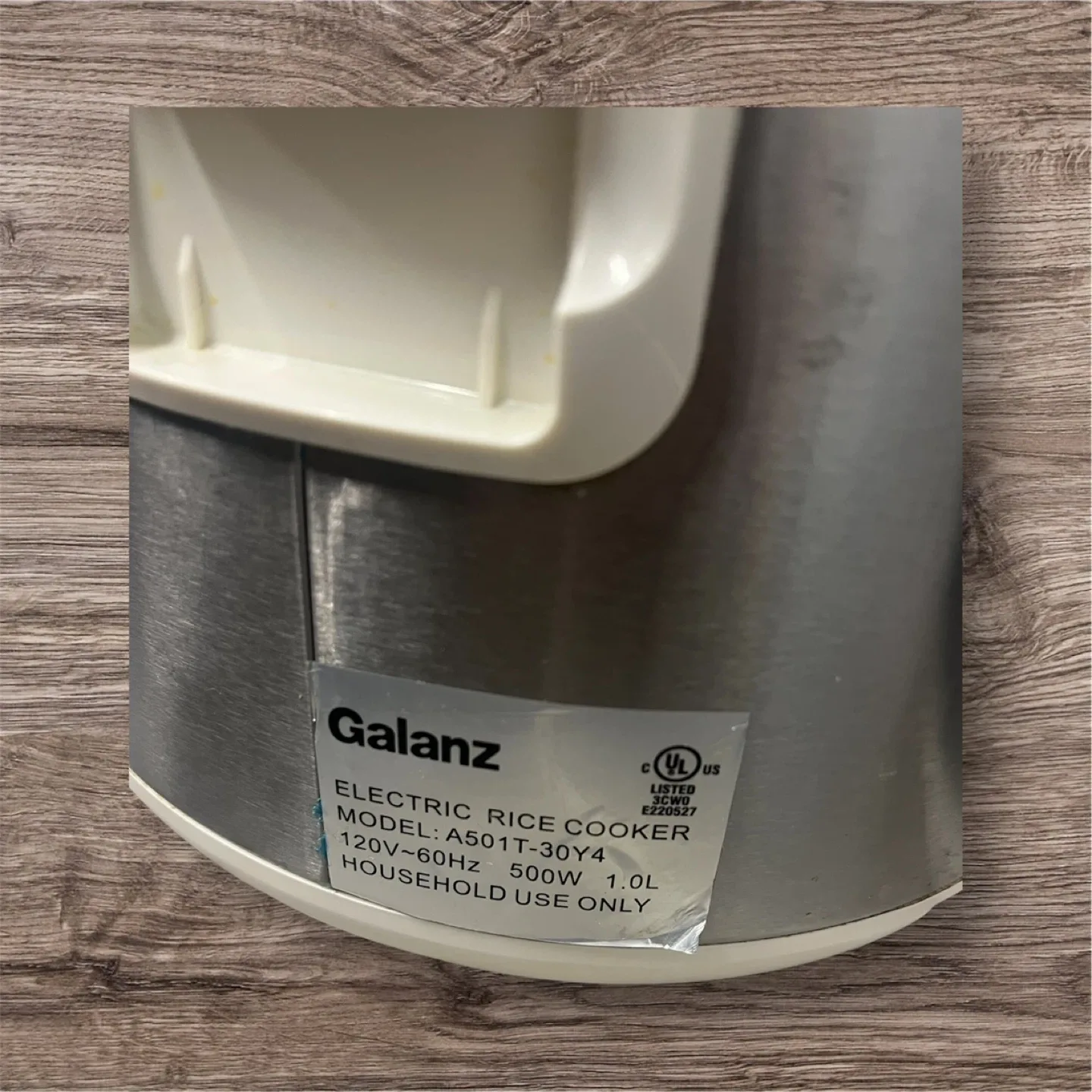 Galanz Electric Rice Cooker, Model A501T-30Y4 image indicator(3)