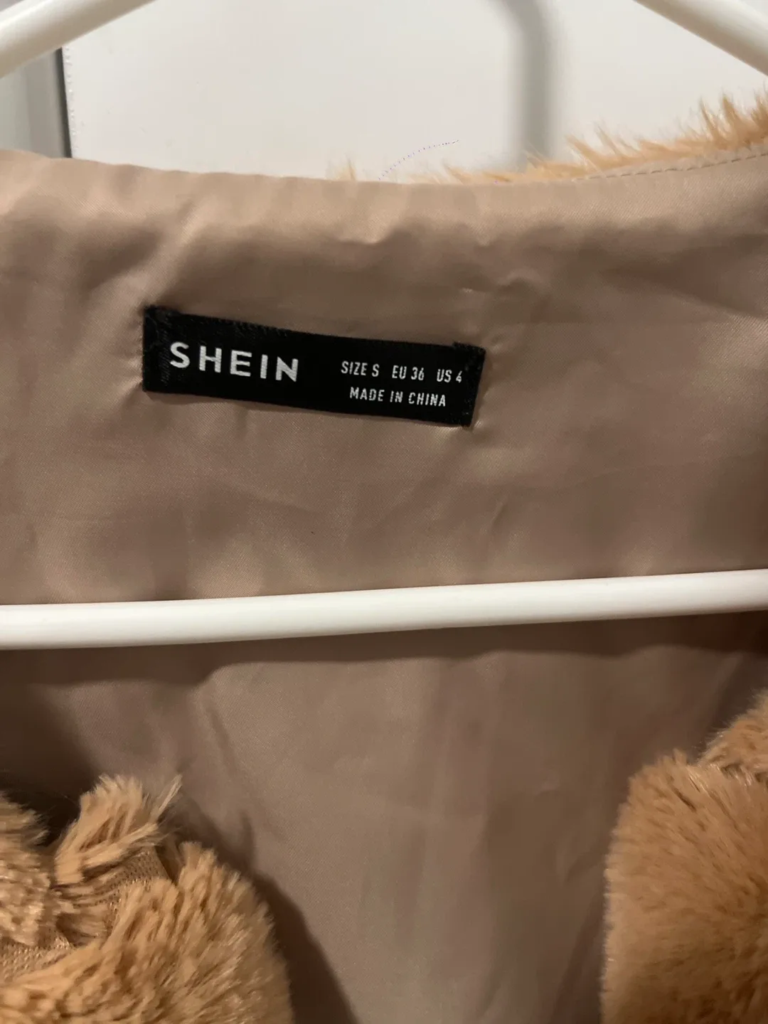 SHEIN Faux Fur Jacket - Size S image indicator(2)