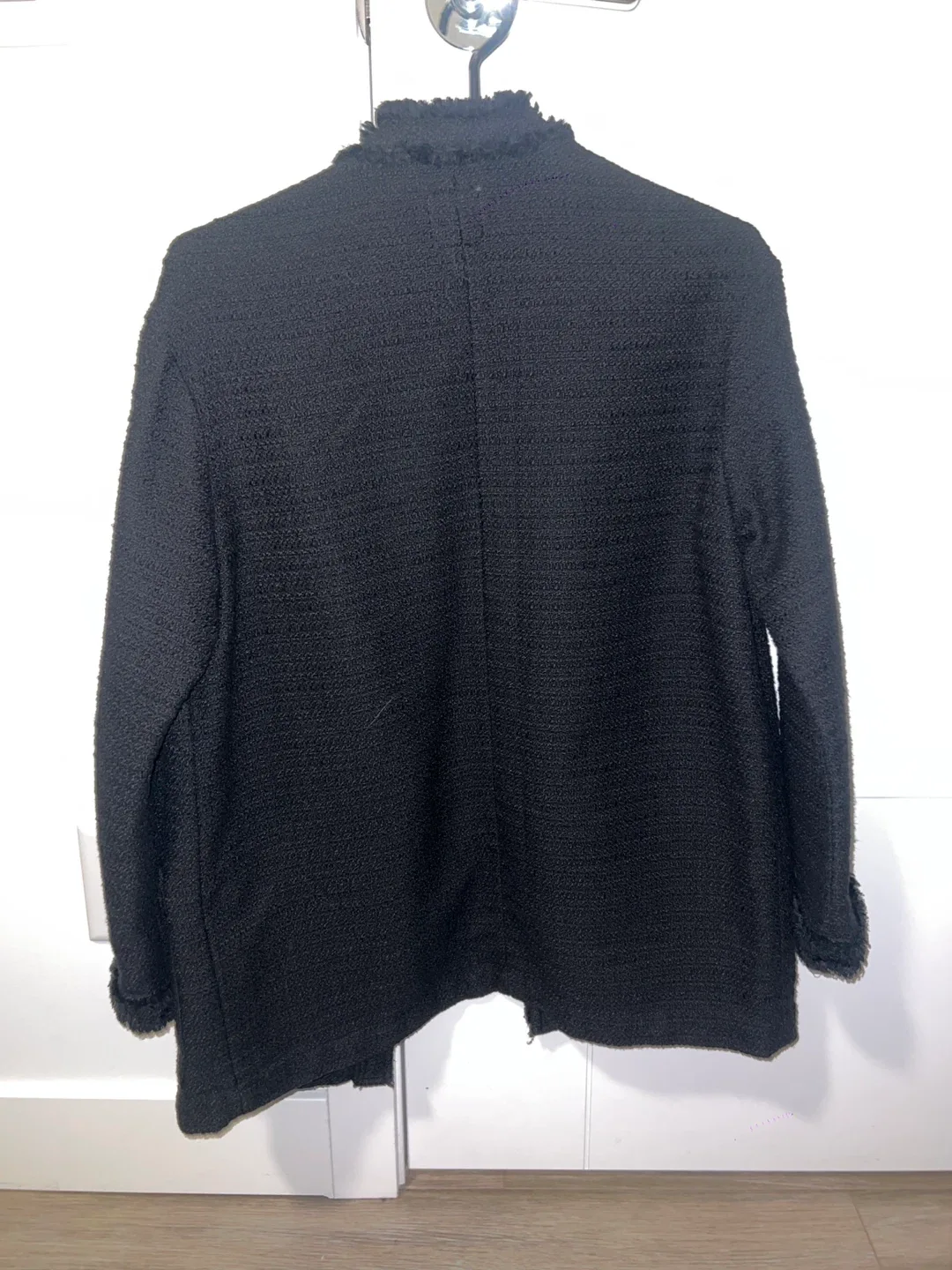 H&M Black Tweed Jacket - Size XS image indicator(3)