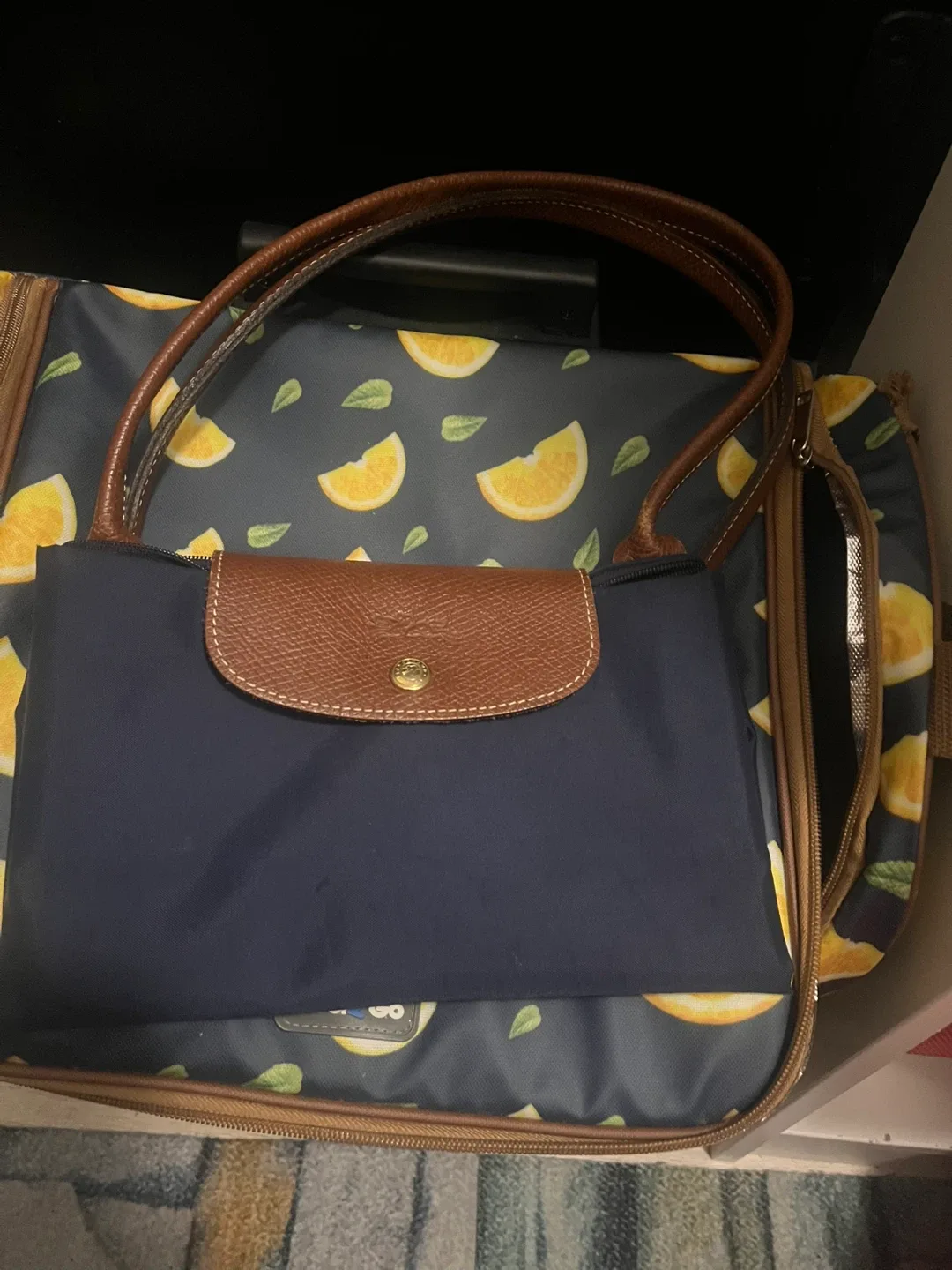 Longchamp Le Pliage Tote Bag - Navy image indicator(6)