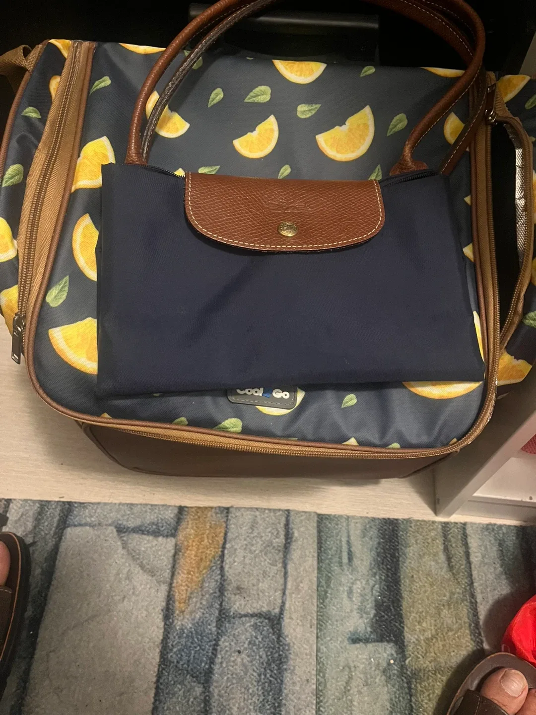 Longchamp Le Pliage Tote Bag - Navy image indicator(5)