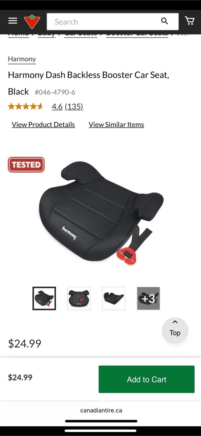 Harmony Booster Car Seat image indicator(5)