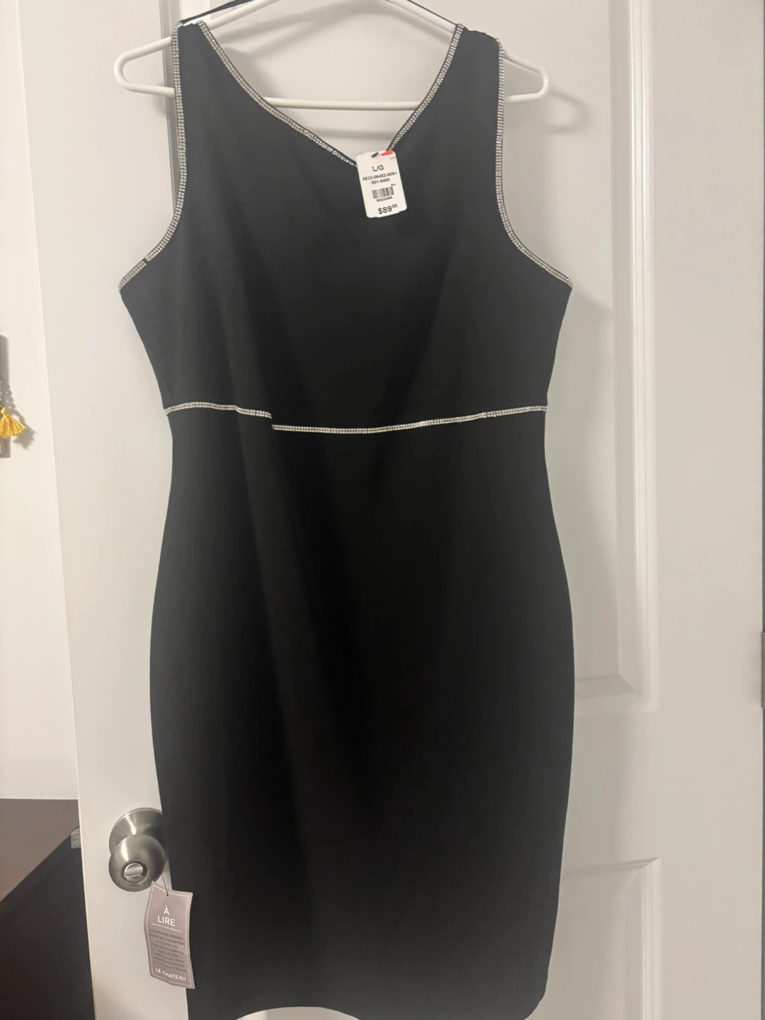 Le Chateau Black Dress, Size Large