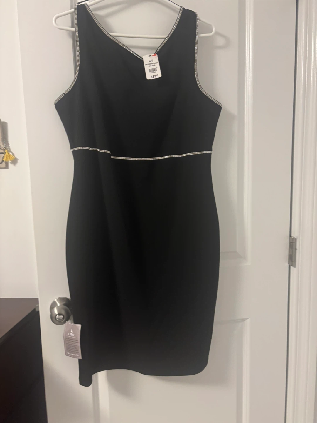 Le Chateau Black Dress, Size Large - photo 2
