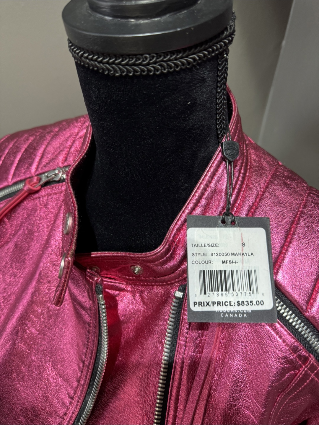 new rudsak lamb leather jacket Small, Regular 835 before tax - photo 3