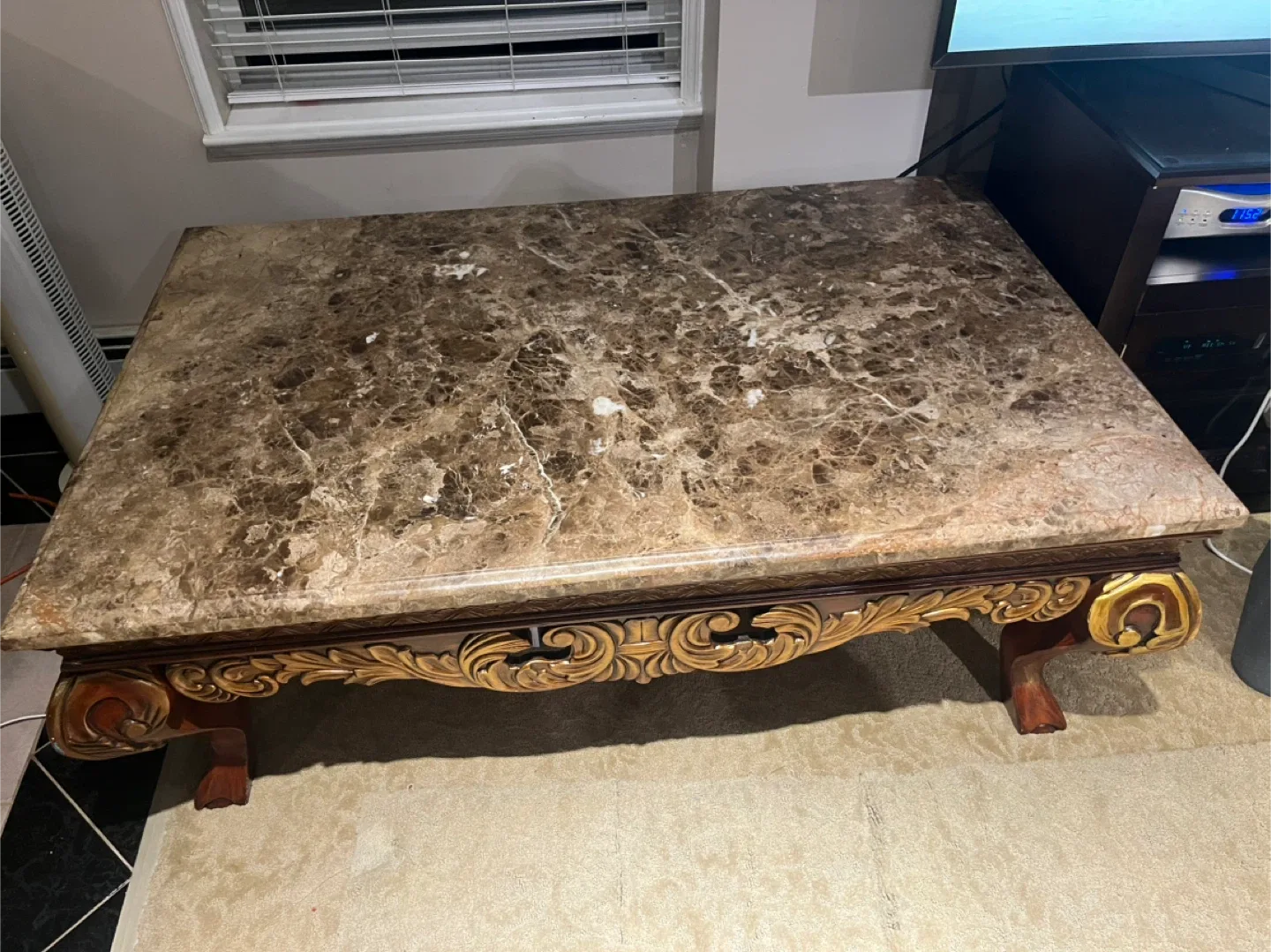 Marble Top Dining Table, coffee table and end tables image indicator(8)