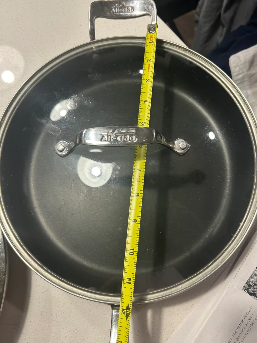 All-Clad Stainless Steel Fry Pan with Lid LOT OF 8- 12 inch