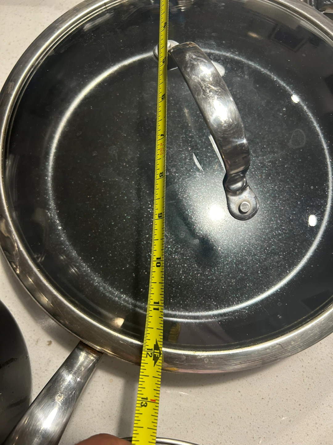 All-Clad Stainless Steel Fry Pan with Lid LOT OF 8- 12 inch - photo 3