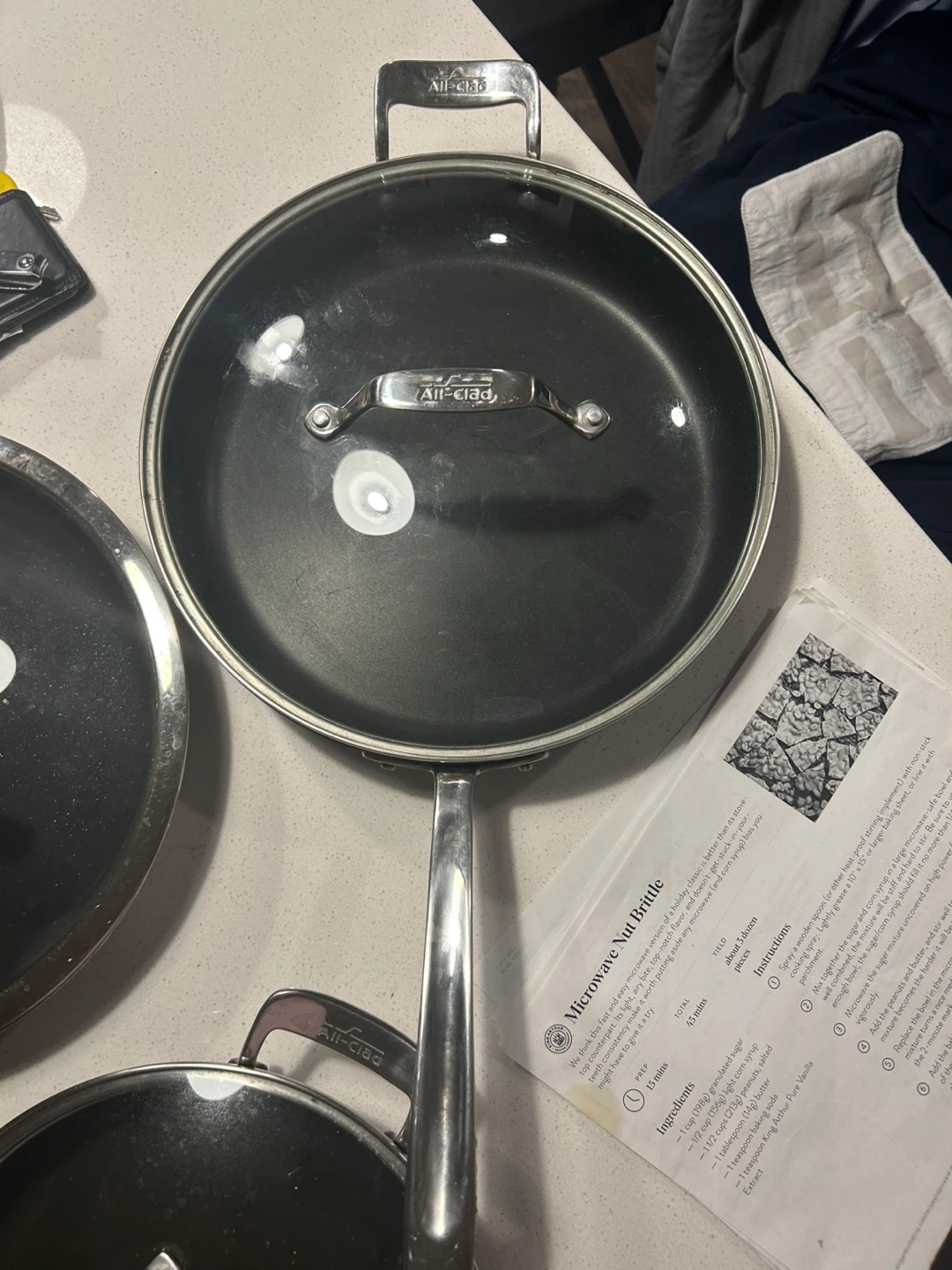 All-Clad Stainless Steel Fry Pan with Lid LOT OF 8- 12 inch - photo 5