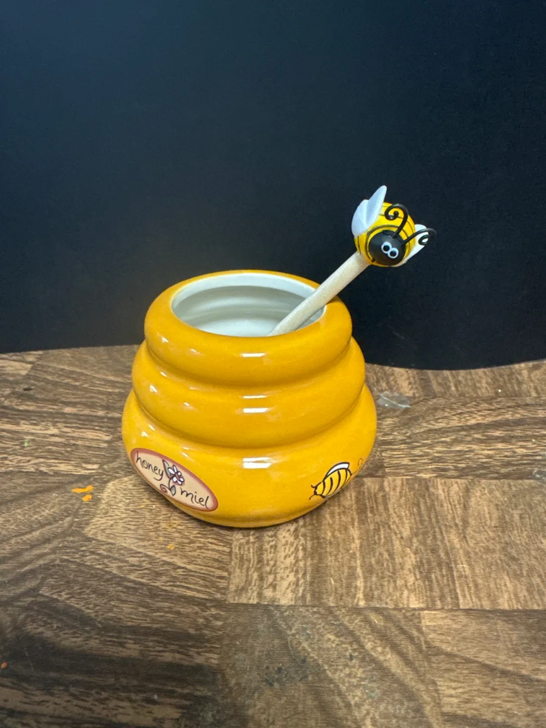 Honey Miel Beehive Honey Pot with Dipper image indicator(7)
