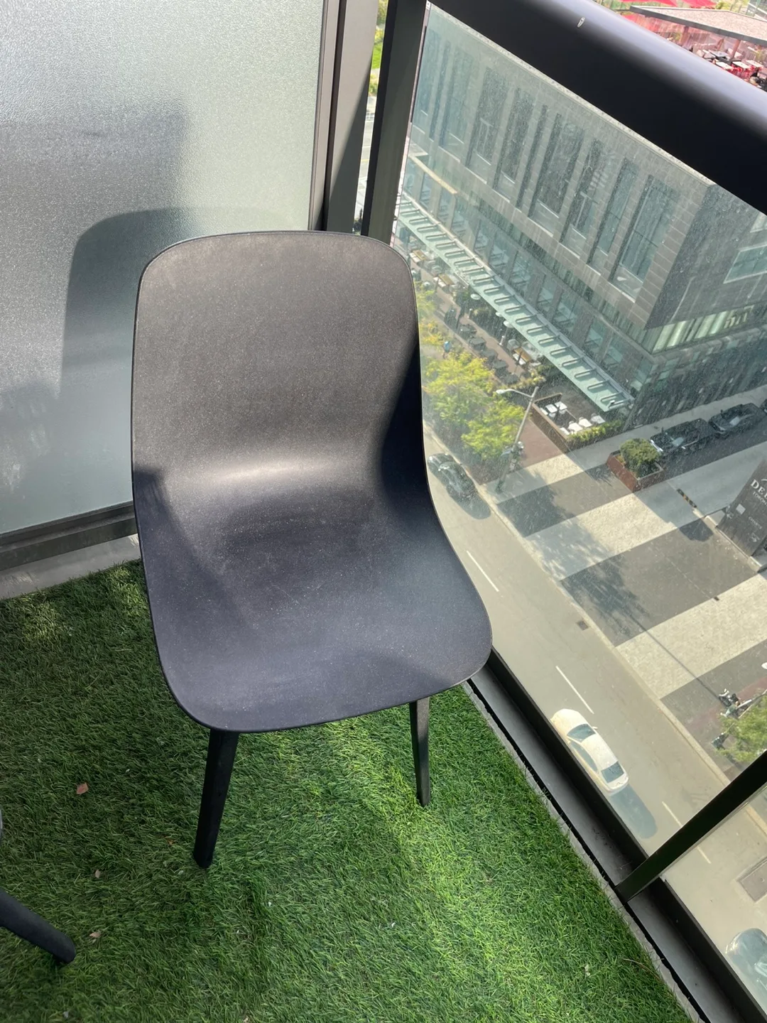 Set of 2 IKEA ODGER Black Chairs thumbnail
