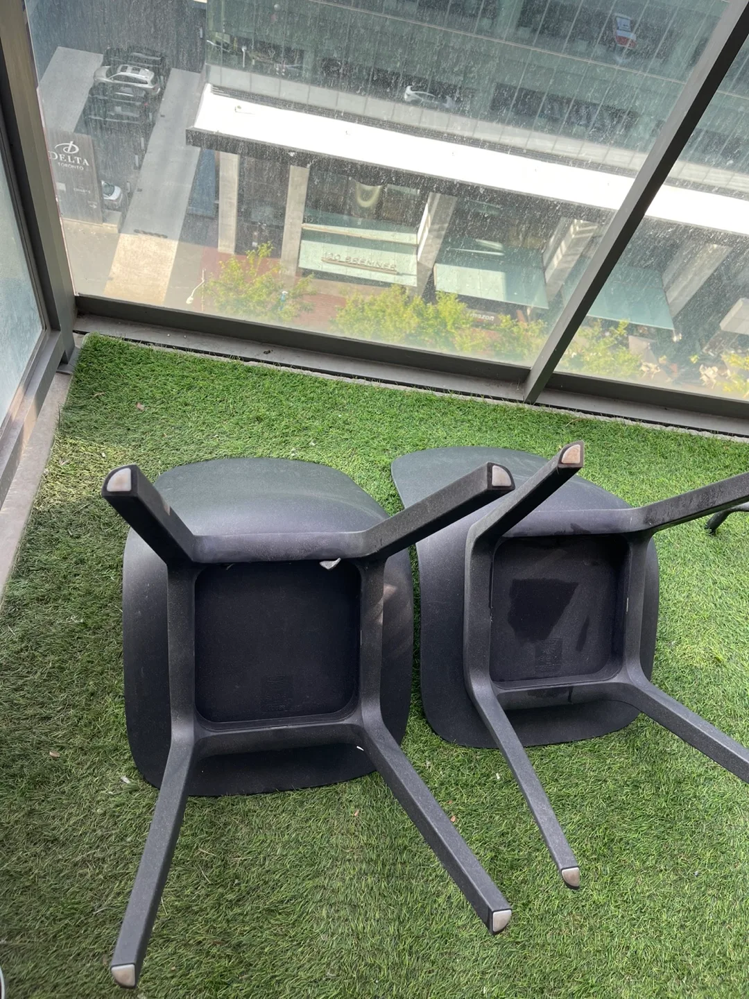 Set of 2 IKEA ODGER Black Chairs image indicator(4)