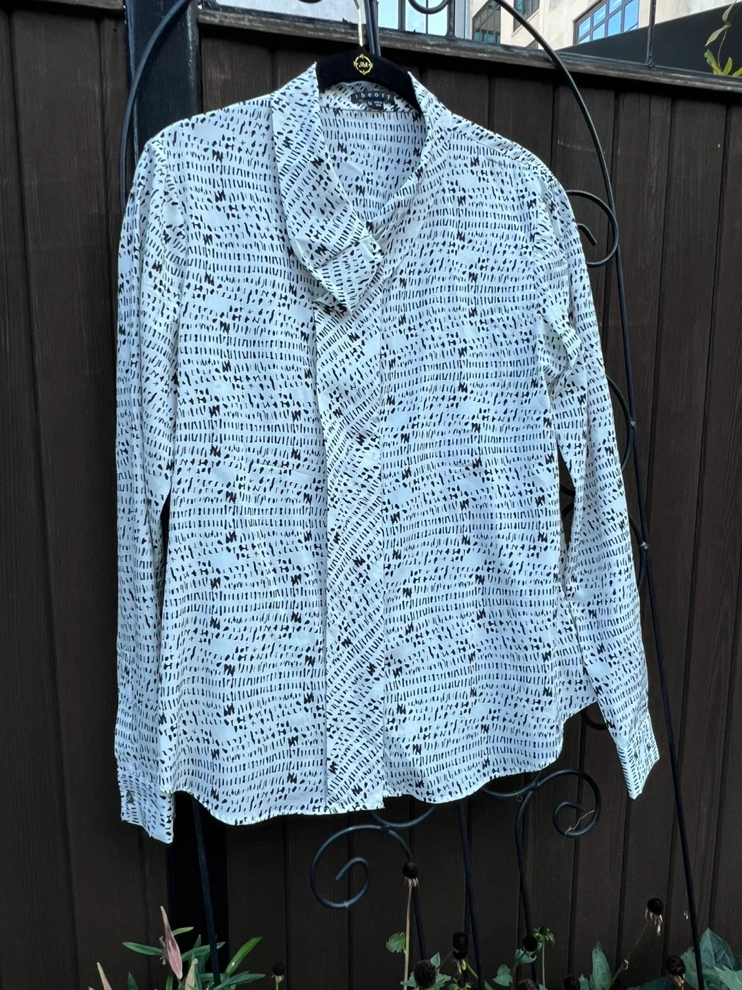 Theory Biddet/Morocco Print Blouse - Size M thumbnail