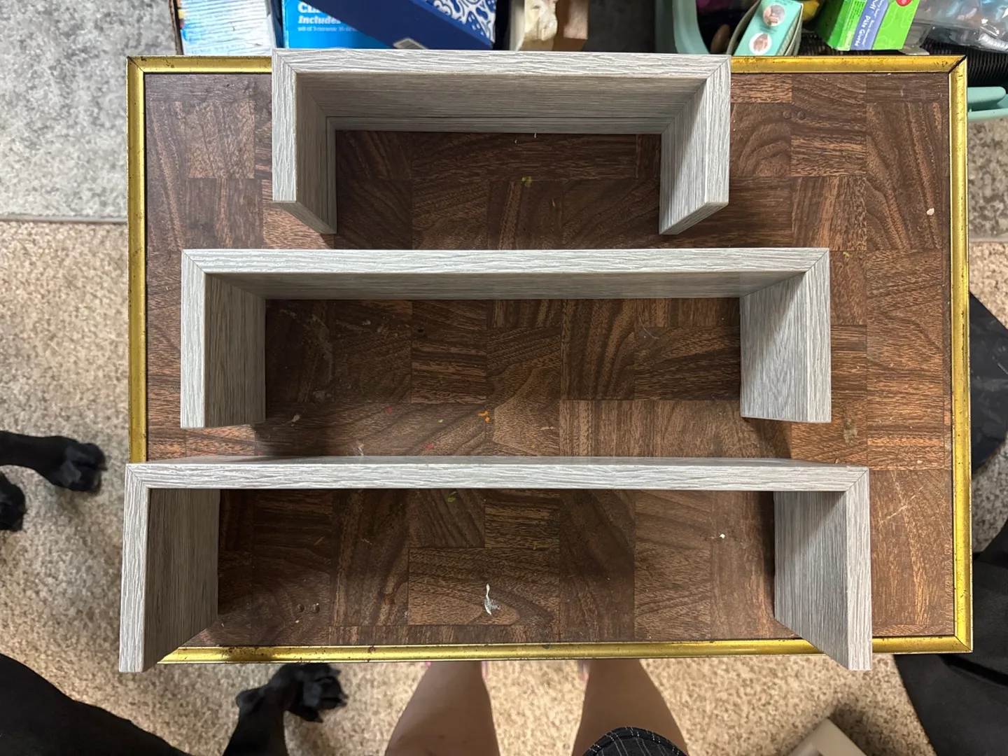 Set of 3 Floating Shelves - Light Wood