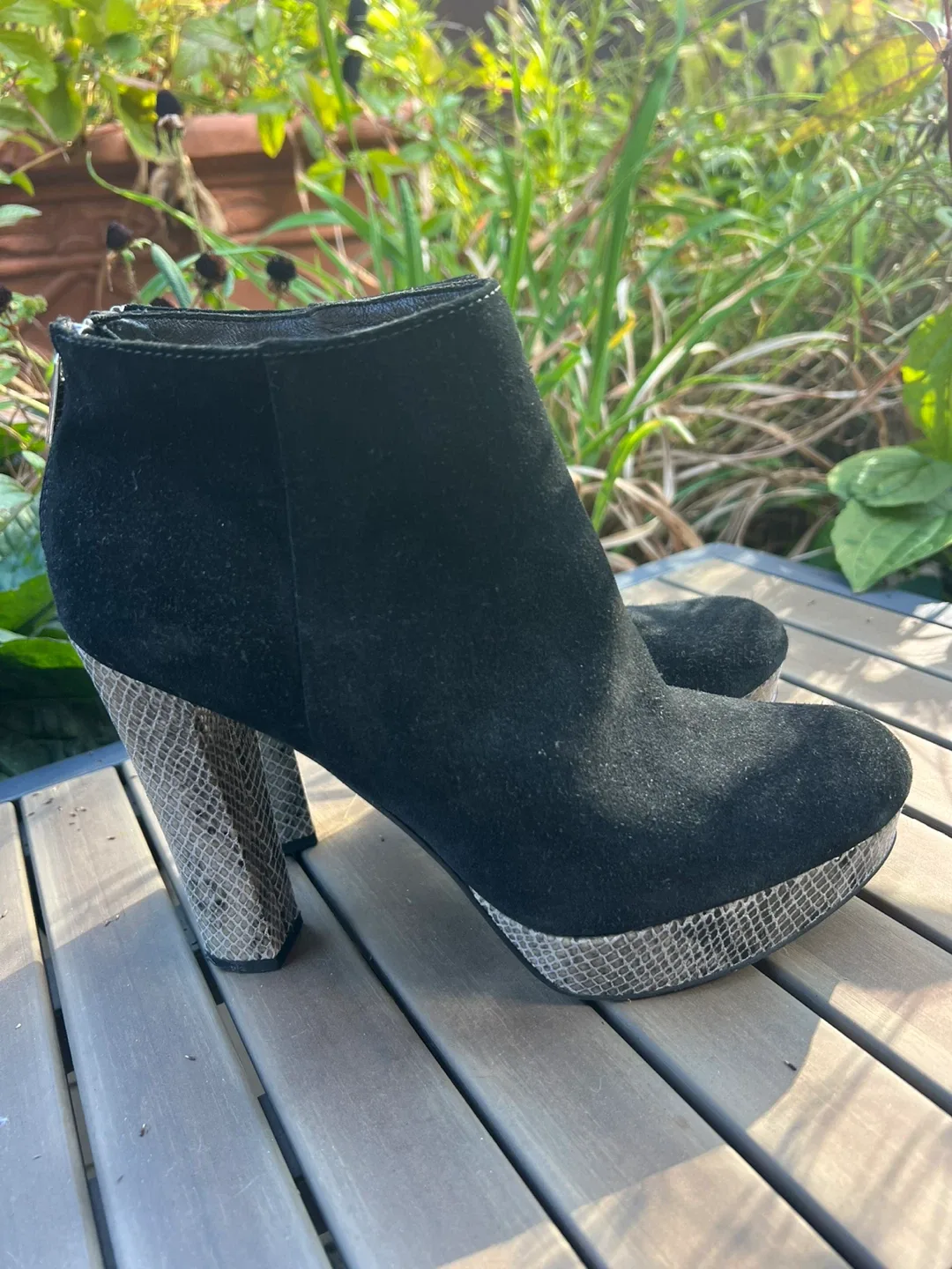 Michael Kors Black Suede Ankle Boots size 9 thumbnail