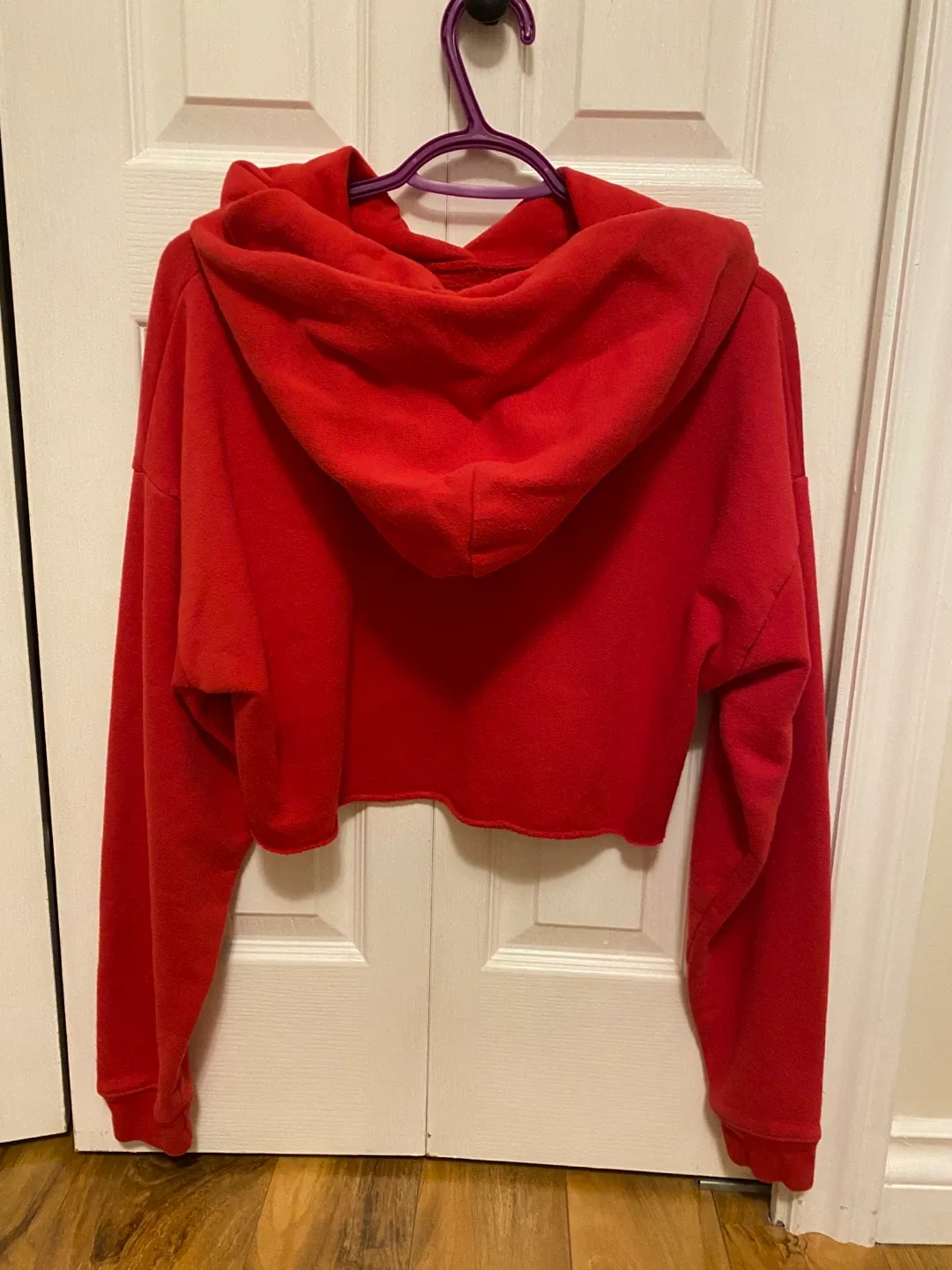 Tna Aritzia Red Cropped Hoodie - XS image indicator(2)