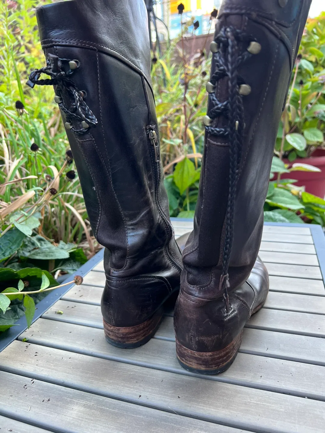 UGG Australia Brown Leather Knee High Boots image indicator(4)