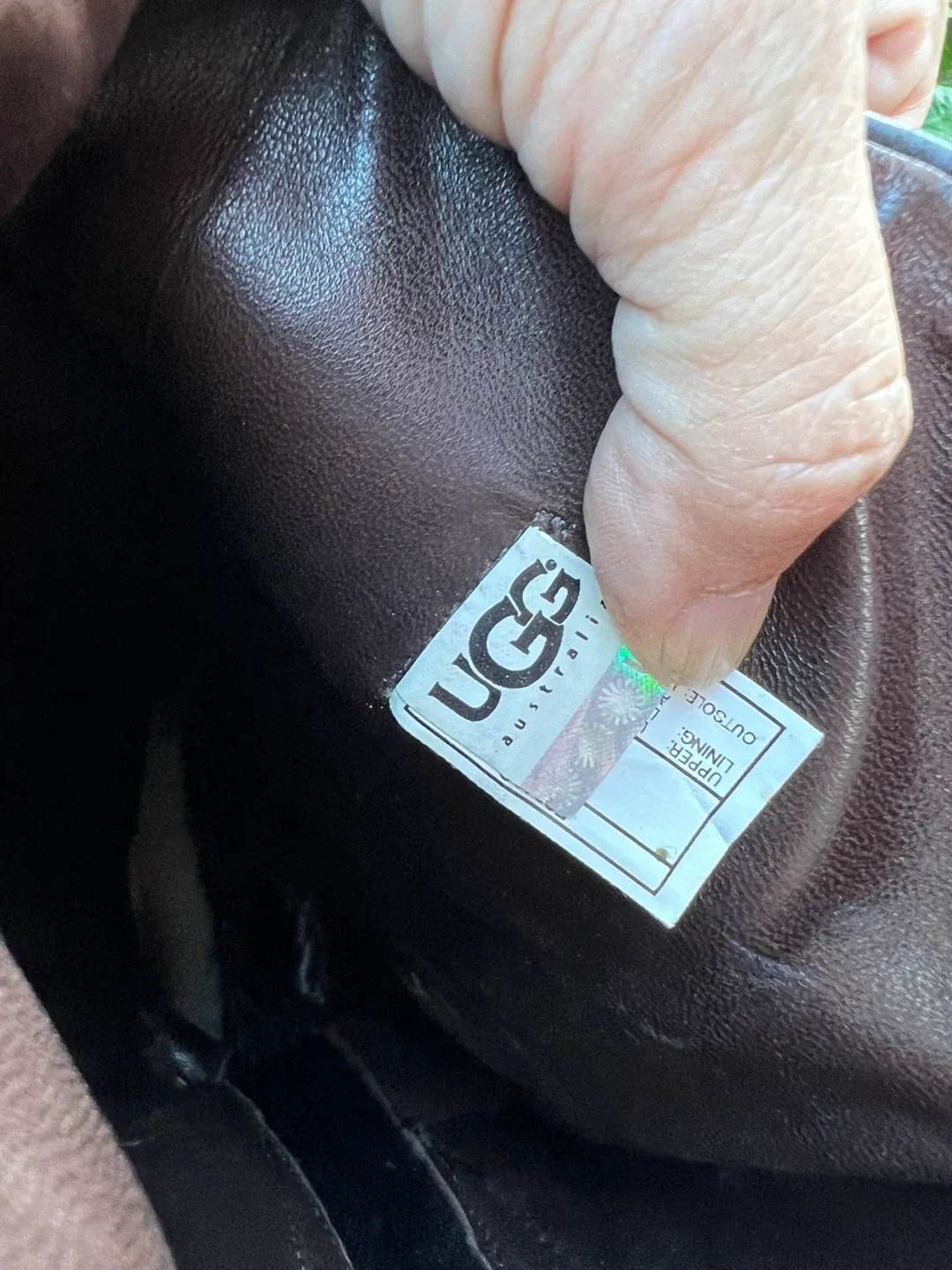 UGG Australia Brown Leather Knee High Boots image indicator(6)