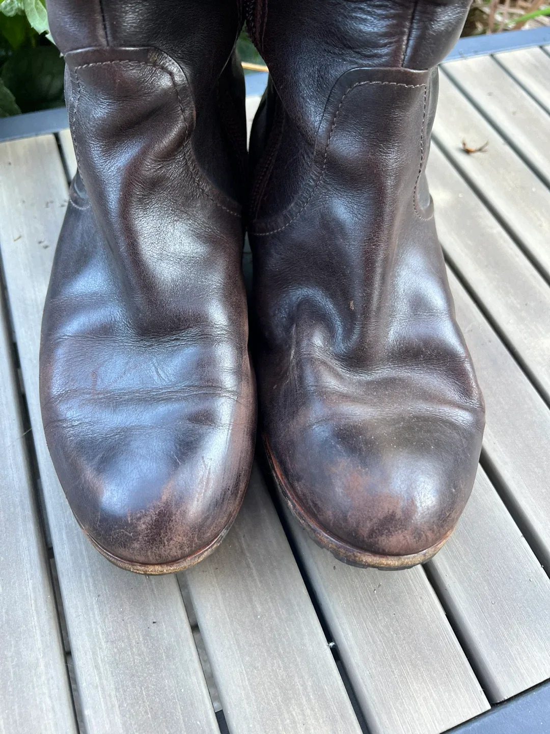 UGG Australia Brown Leather Knee High Boots image indicator(5)