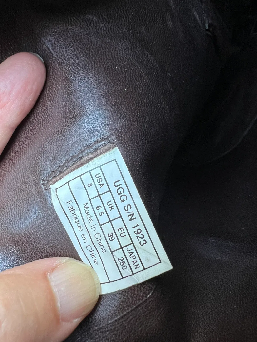 UGG Australia Brown Leather Knee High Boots image indicator(7)