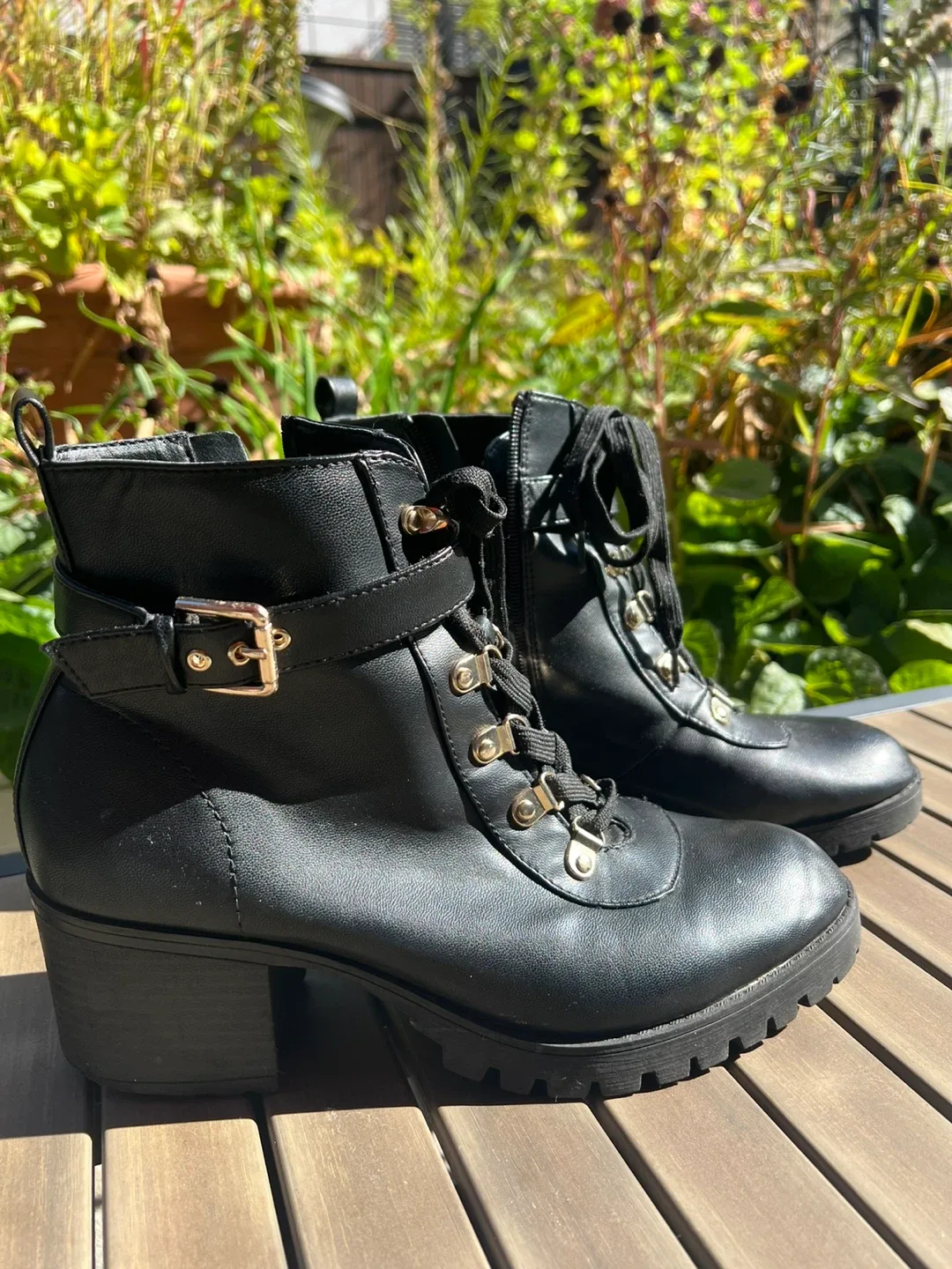 Black Ankle Boots, Size 10 thumbnail
