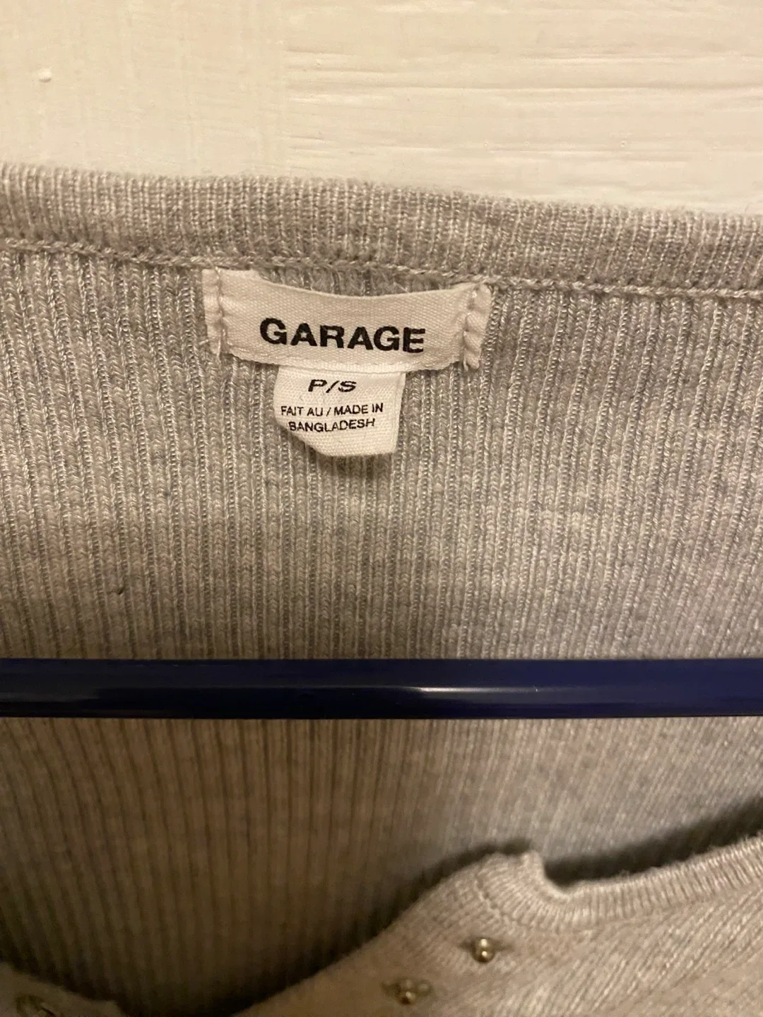 Garage Grey Long Sleeve Top - Size S image indicator(2)