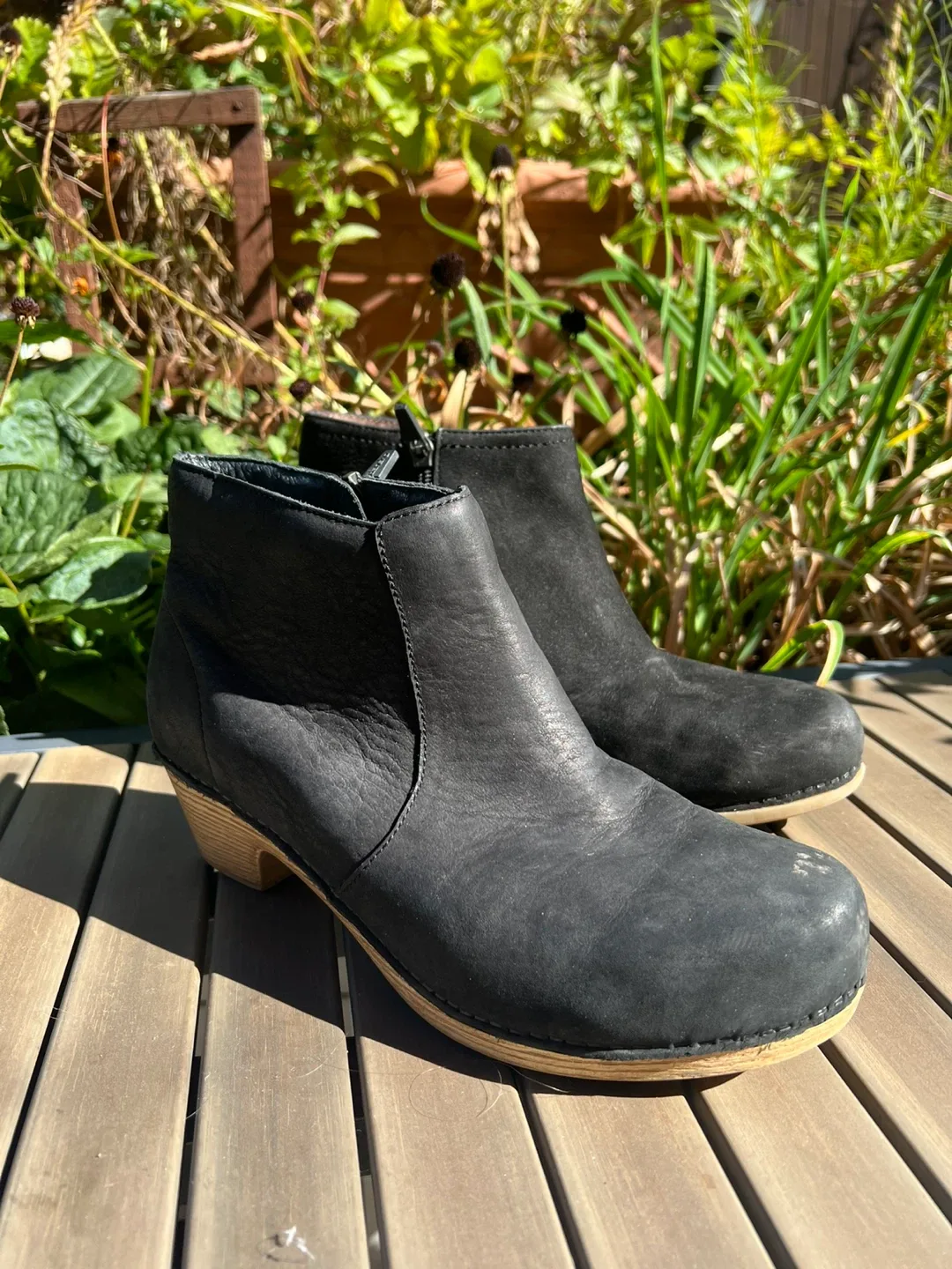 DANSKO Black Leather Ankle Boots, Size 40 thumbnail