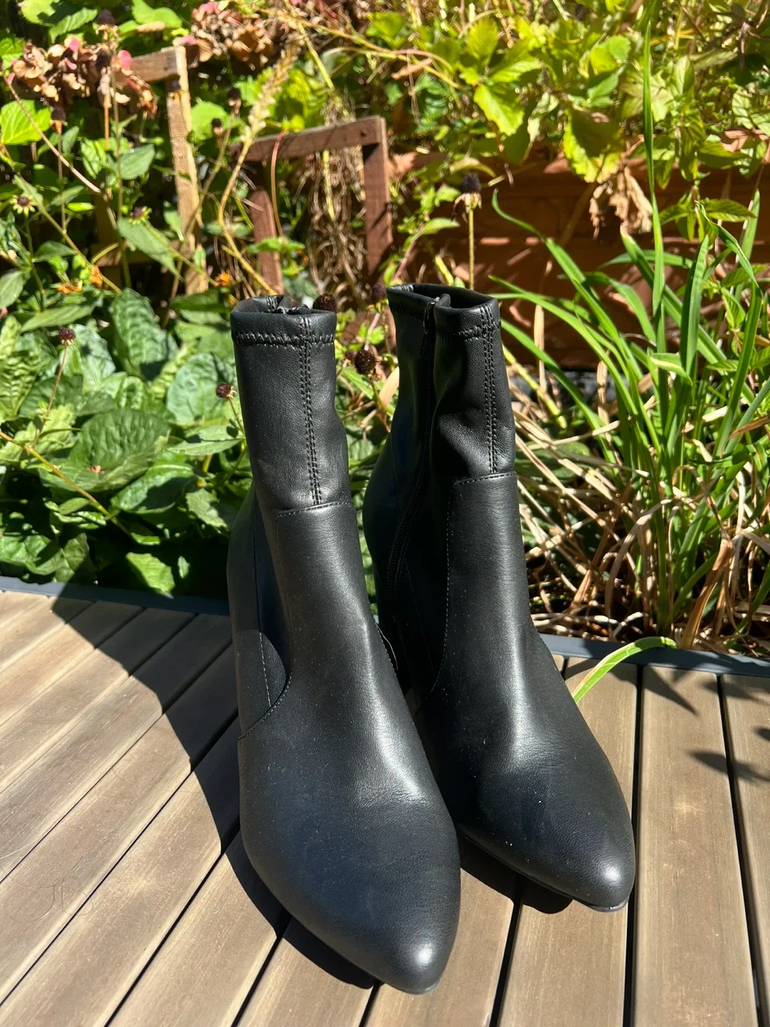 Wild Black Heeled Booties - Size 10M thumbnail