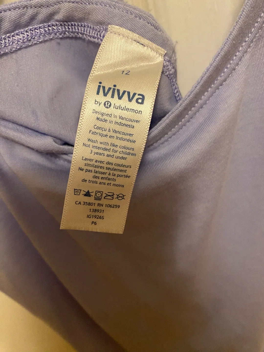 Ivivva (Lululemon) Size 12 Tank Top image indicator(4)