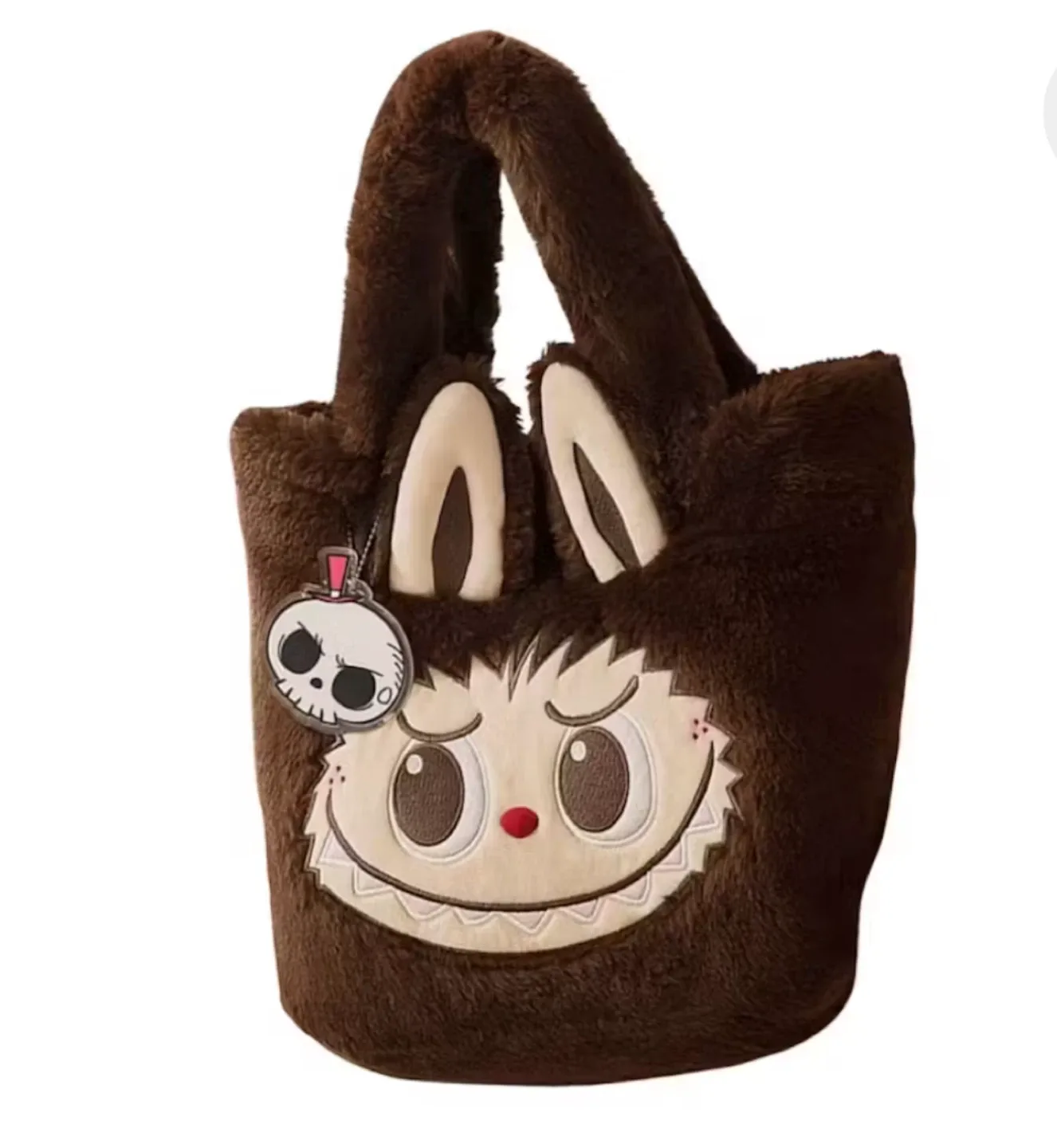 Pop Mart The Monsters Labubu Reversible Plush Bag Brown thumbnail