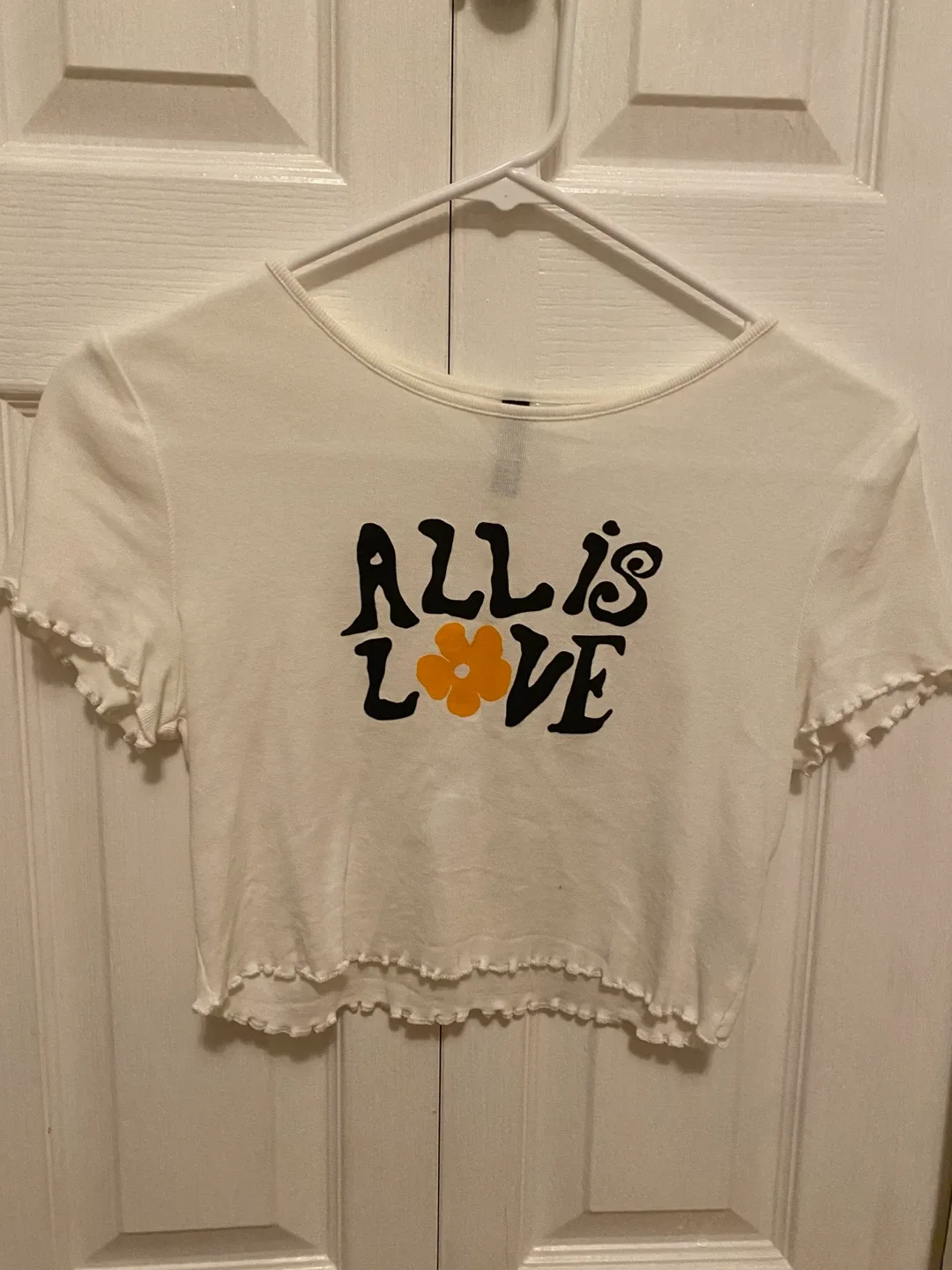 H&M Divided White Graphic Tee - Size S thumbnail