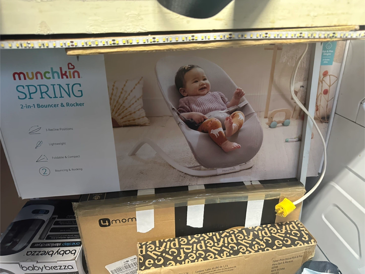 Munchkin Spring 2-in-1 Bouncer & Rocker - New in Box!
