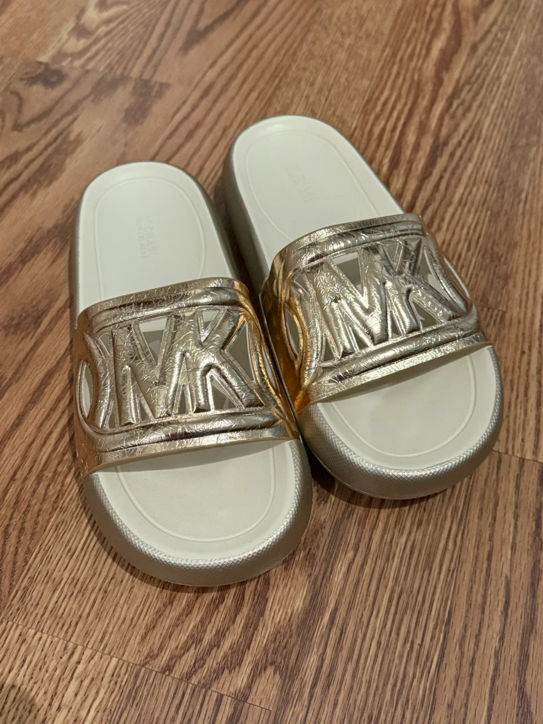 Brand New - Michael Kors Gold Slides image indicator(3)