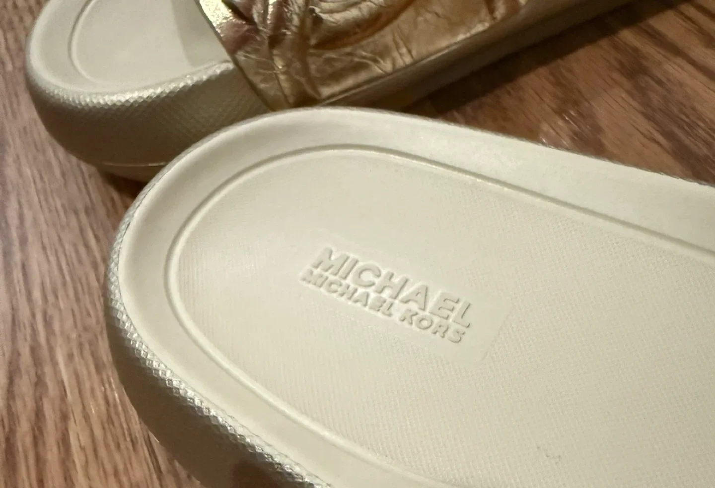 Brand New - Michael Kors Gold Slides image indicator(4)
