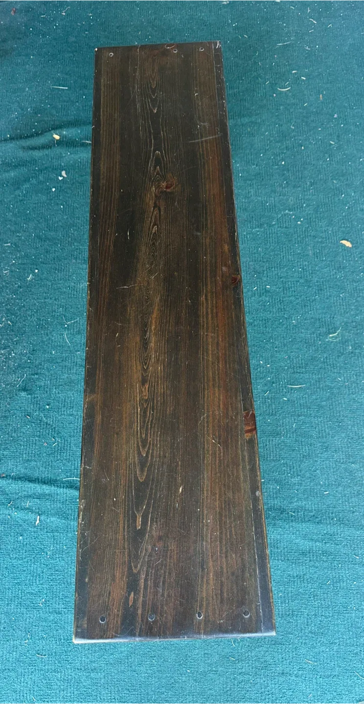 Dark Brown Wooden Bench image indicator(3)