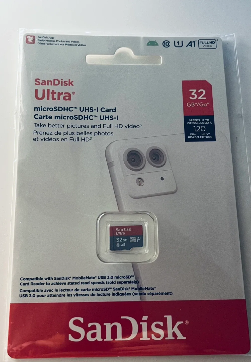 New SanDisk Ultra 32GB MicroSD Card thumbnail