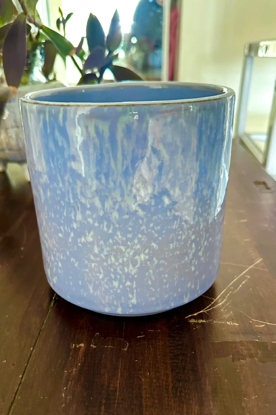 Blue Ceramic Planter thumbnail