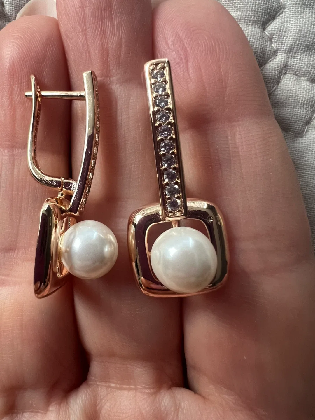 14k pearl earrings