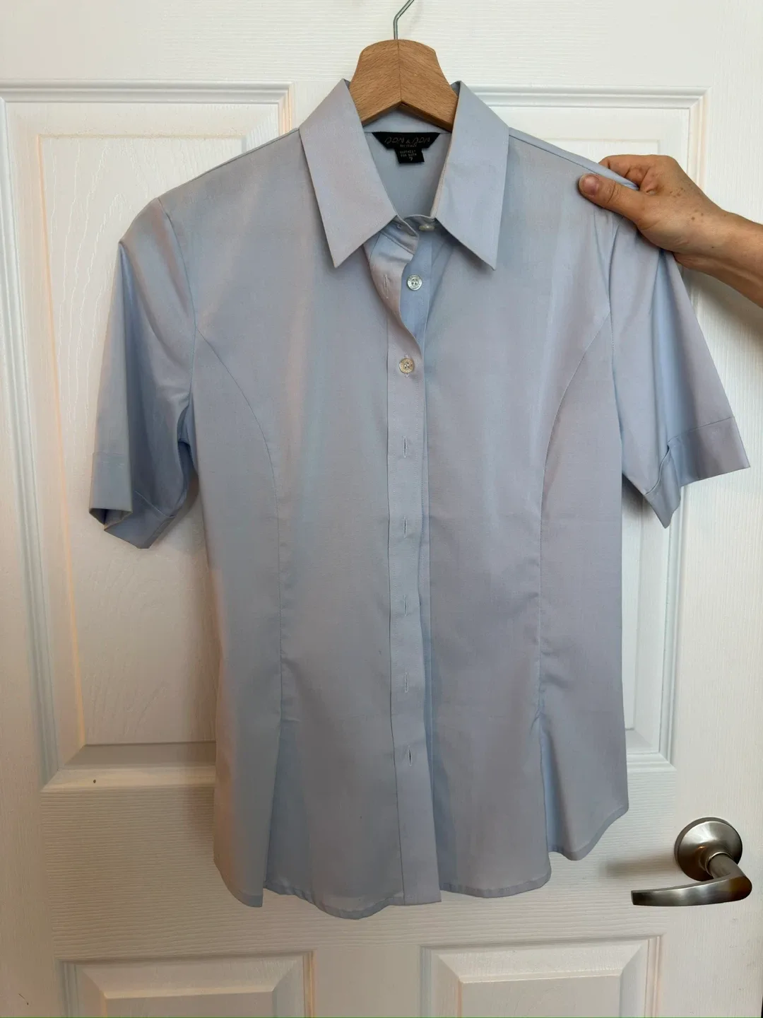 Don & Jon Light Blue Blouse - Size 7 thumbnail