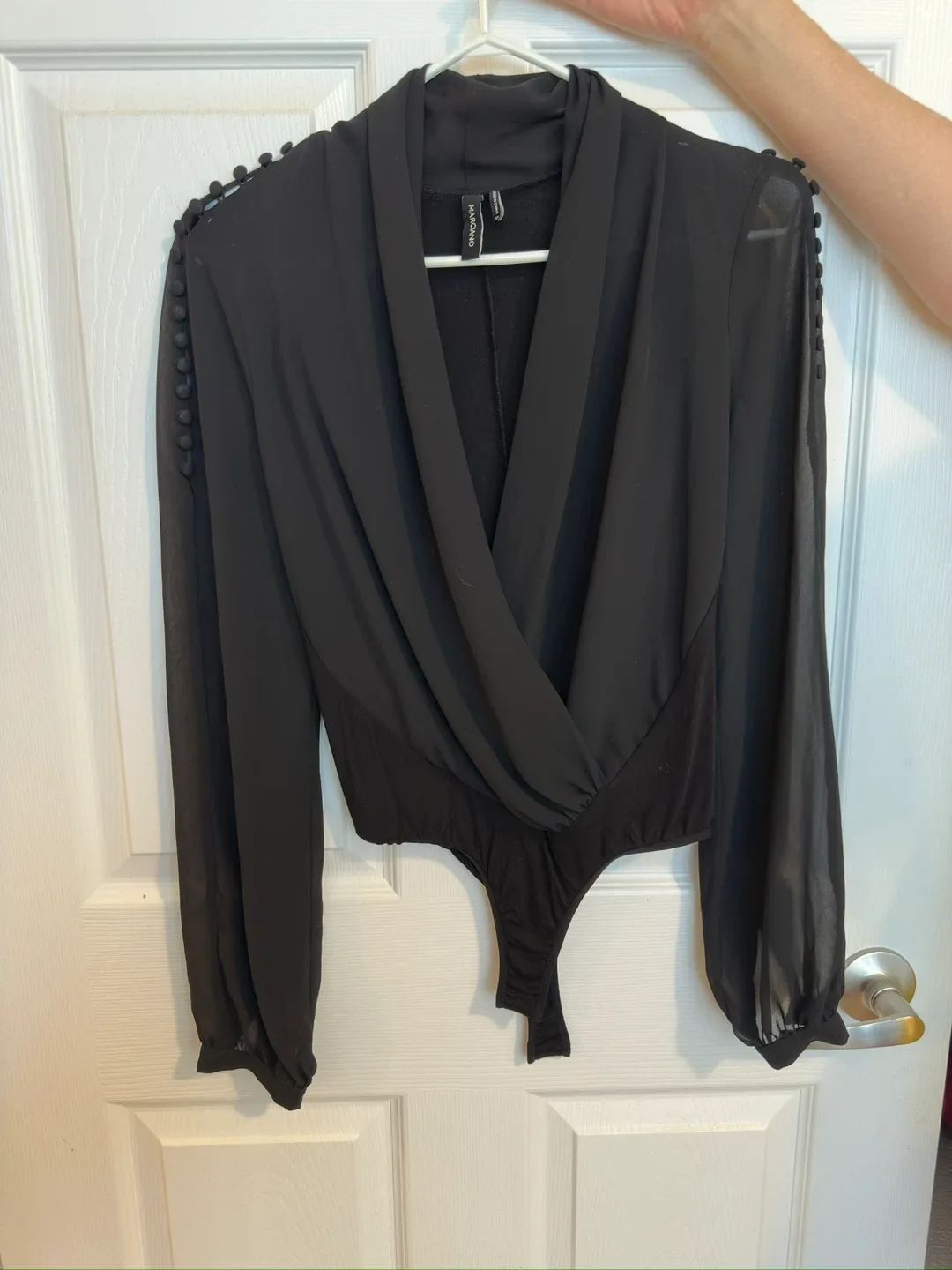 Marciano Black Long Sleeve Bodysuit thumbnail