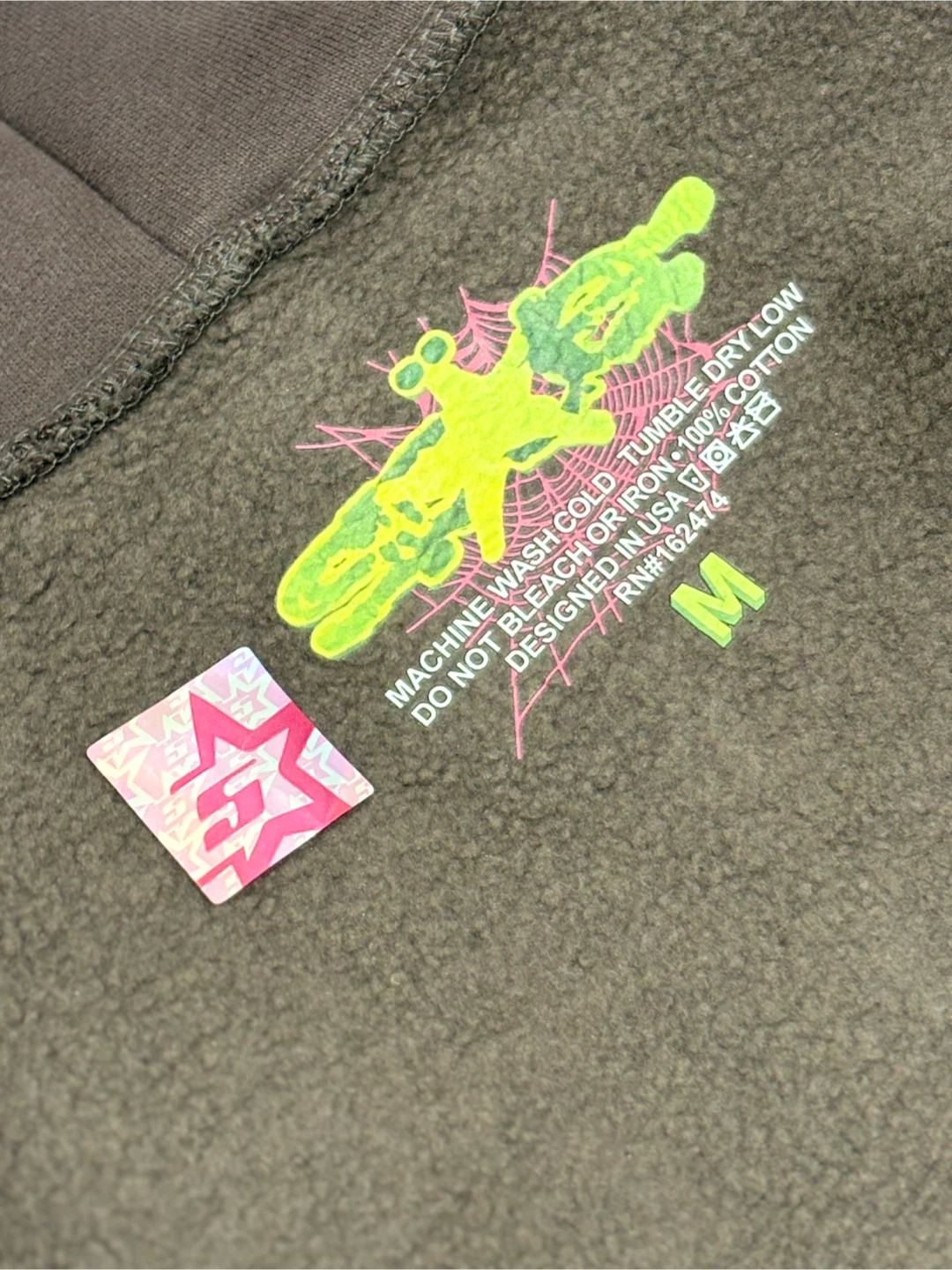 ⚠️OG GREY SP5DER HOODIE⚠️ (SIZE M) - photo 2