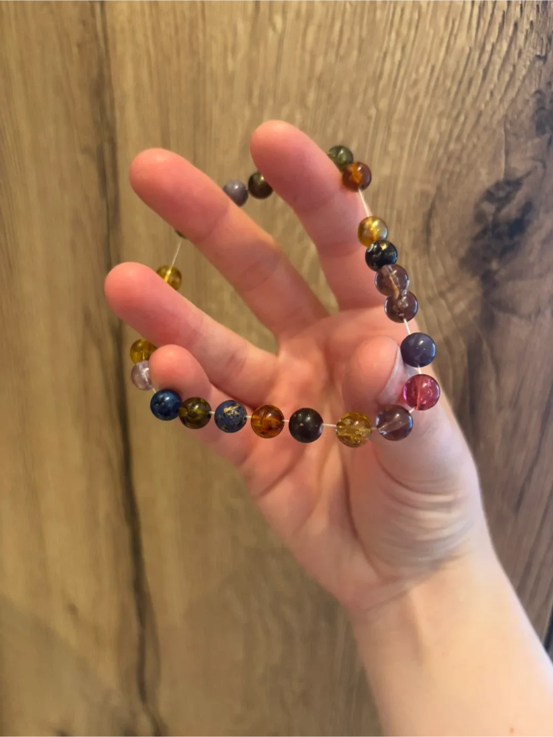 Buddha Amulet Amber Naga Eye Beaded Bracelet image indicator(4)