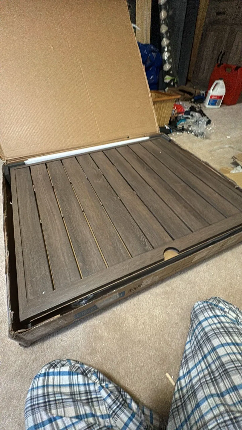 Phi Villa Patio Dining Table - Wood Grain Pattern image indicator(7)