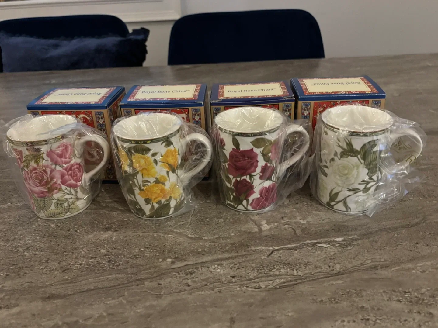 Best Offer - 4 Brand New in Boxes! Royal Bone China Mug thumbnail
