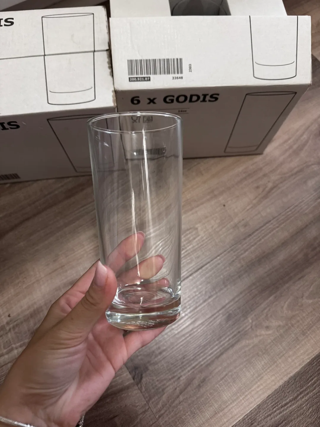 IKEA GODIS 14oz Glass Tumblers - Set of 6 image indicator(4)