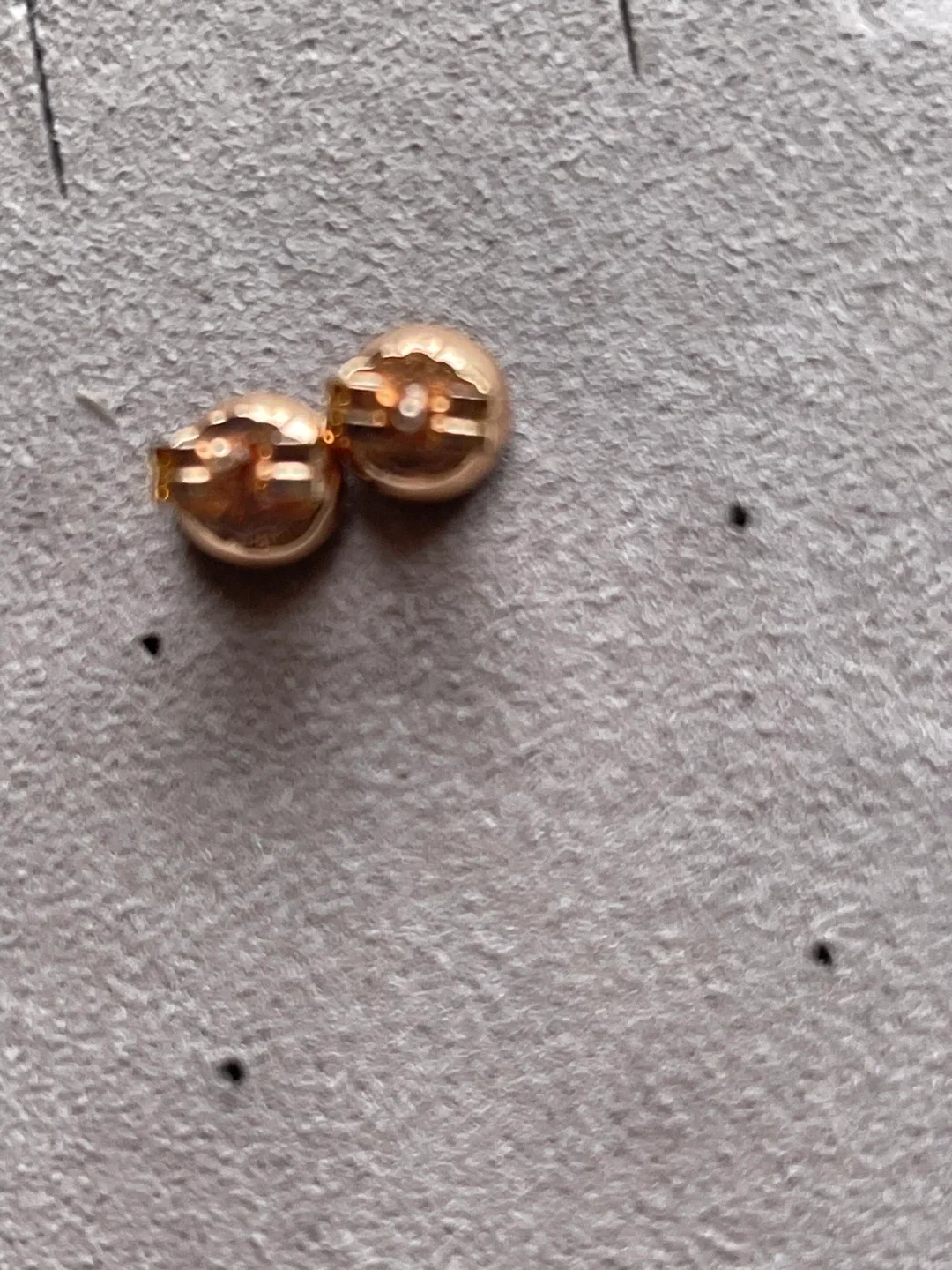 PANDORA “HARD TO FIND “Rose Gold Heart Stud Earrings (VINTAGE) image indicator(4)