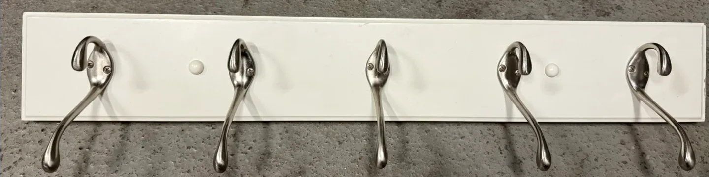 Wall Mounted Coat Rack with 5 Hooks image indicator(2)