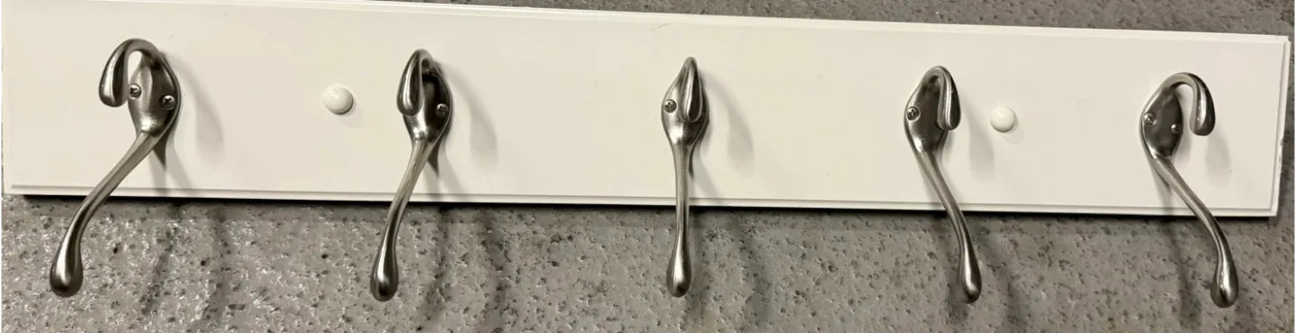 Wall Mounted Coat Rack with 5 Hooks image indicator(3)