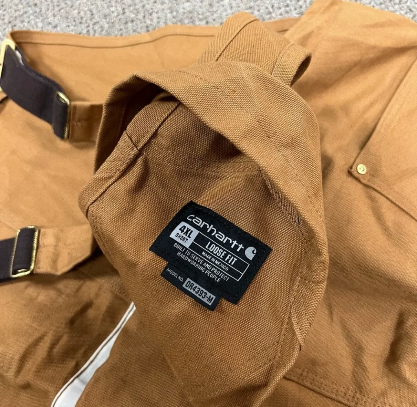 Carhartt Brown double knee Bib Overalls image indicator(7)