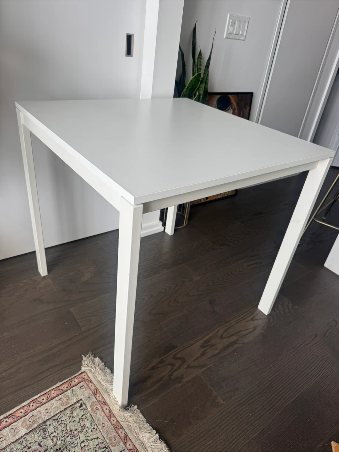 IKEA Melltorp White Table - 29 1/2x29 1/2"